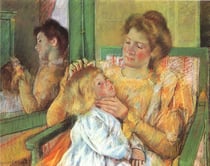Cassatt_Mary_Mother_Combing_Childs_Hair_1879